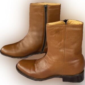 NWOT Duque di Galliano Leather Dress Boots